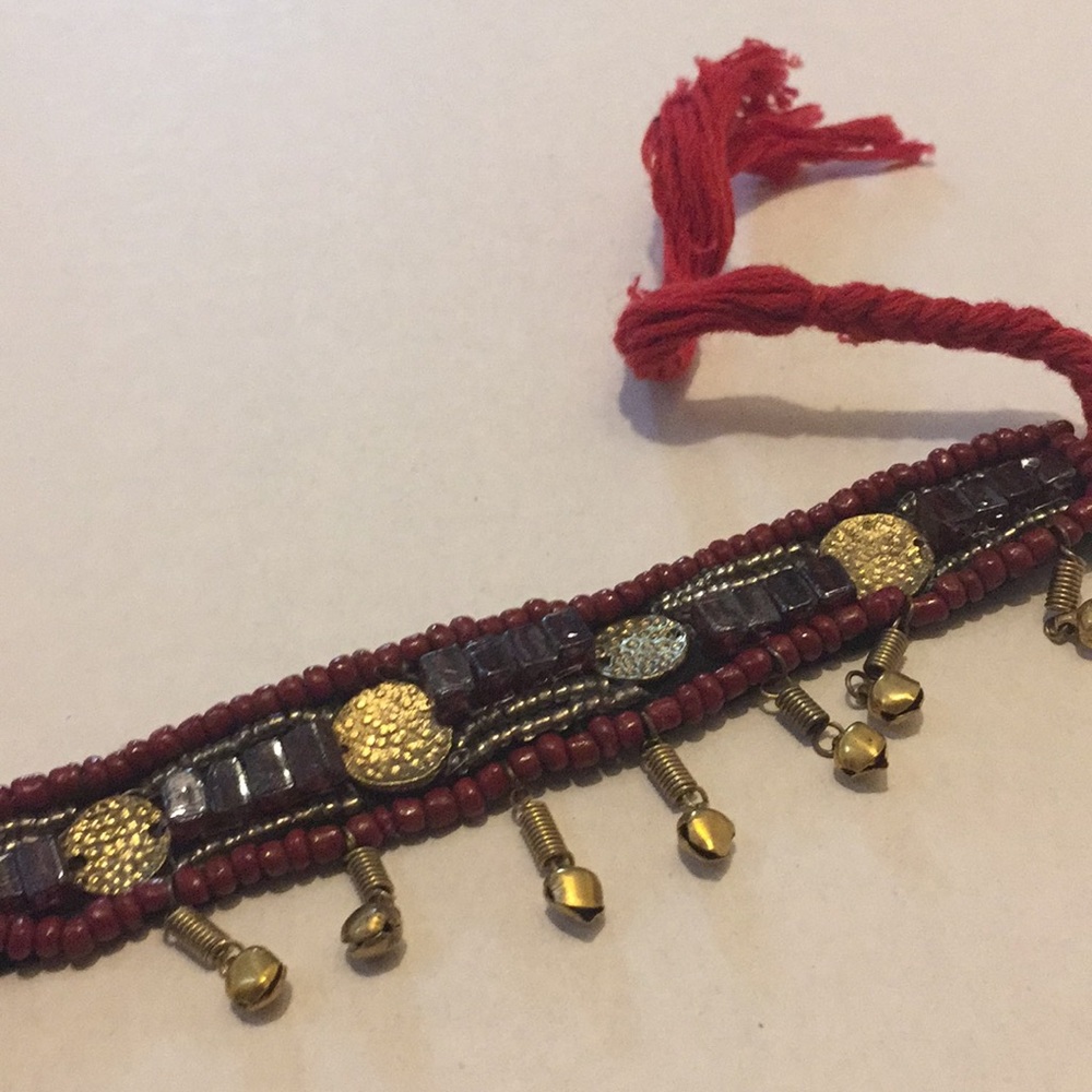 NWT Free People arm band choker red - Picture 2 of 6